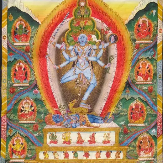 By Lord Śiva's northern face, Vāmadeva