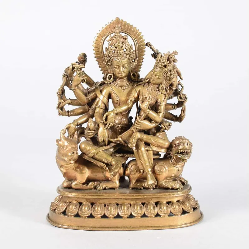 The myth of Śiva and Pārvatī